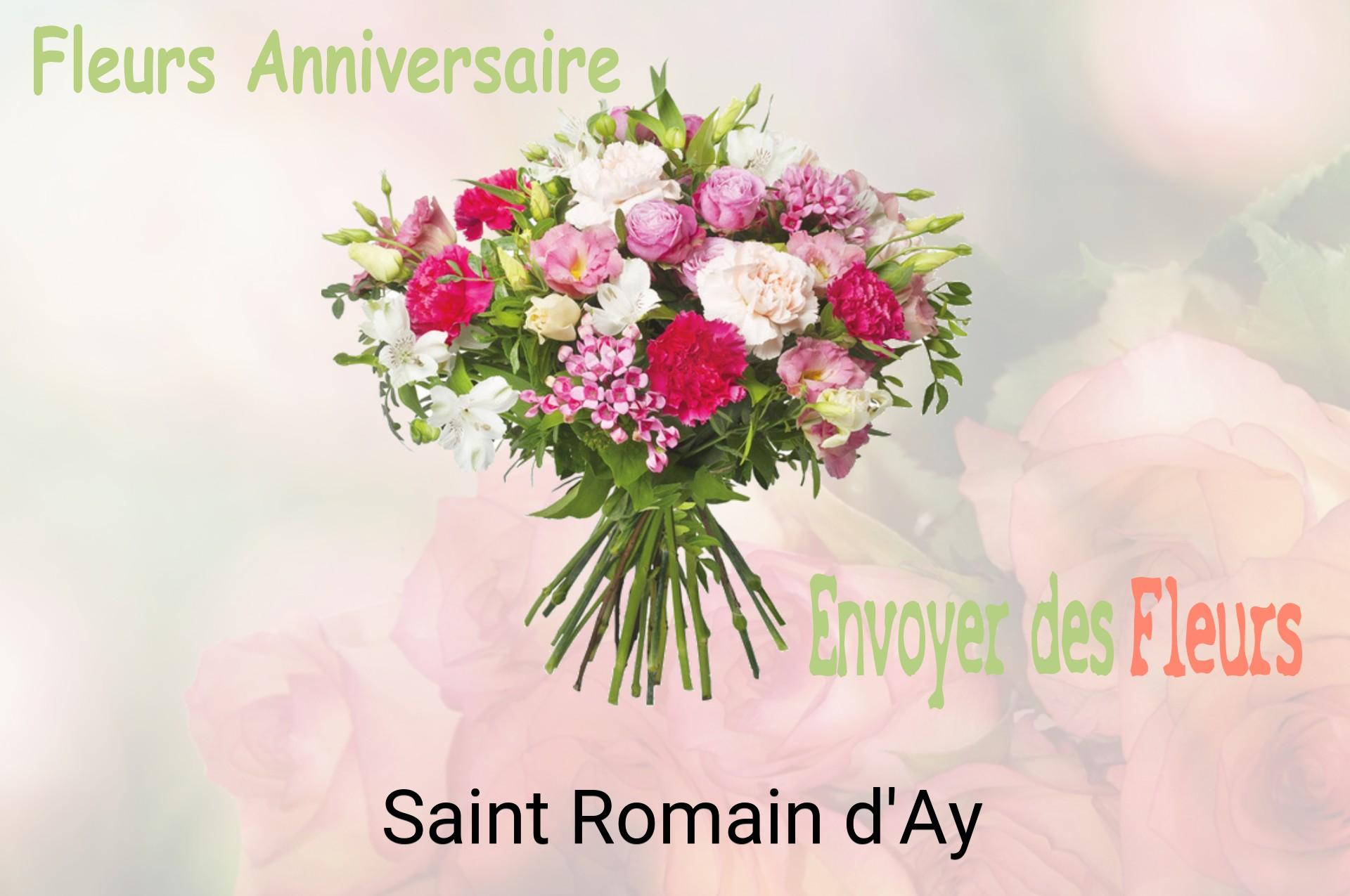Bouquet de fleurs d’anniversaire livré à Saint-Romain-d'Ay